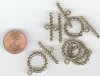 5 21mm Antique Gold "Wire Wrap" Toggles 